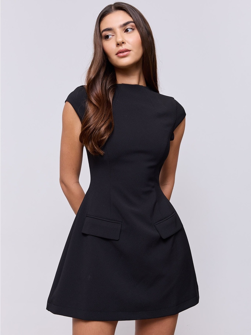 Anthropologie Odd Muse The Ultimate Muse Cap Sleeve Dramatic Hour Glass Dress